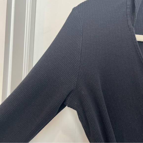 Women’s Gymshark Black Wrap Cardigan Hoodie Long Sleeve Size Small - Picture 5 of 9